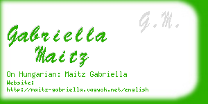 gabriella maitz business card